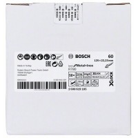 Фибровый шлифкруг R780 Best for Metal+Inox X-LOCK 125 мм G60 Bosch 2608619185   