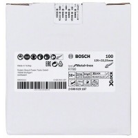 Фибровый шлифкруг R780 Best for Metal+Inox X-LOCK 125 мм G80 Bosch 2608619186   