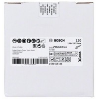 Фибровый шлифкруг R780 Best for Metal+Inox X-LOCK 125 мм G120 Bosch 2608619188   