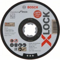 Отрезной диск  Standard for Inox X-LOCK 125x1.6x22.23 мм прямой Bosch 2608619363 