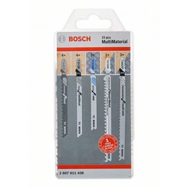 Набор лобзиковых пилок MultiMaterial Bosch 2607011438 