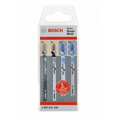 Набор лобзиковых пилок дерево+металл Bosch 2607011439 