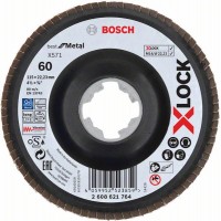 Лепестковый шлифкруг X571 Best for Metal X-LOCK 115 мм G60 угл. пластик Bosch 2608621764 