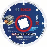 Алмазный диск X-LOCK по металлу 115x22,23мм Bosch 2608900532