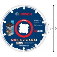Алмазный диск X-LOCK по металлу 125x22,23мм Bosch 2608900533