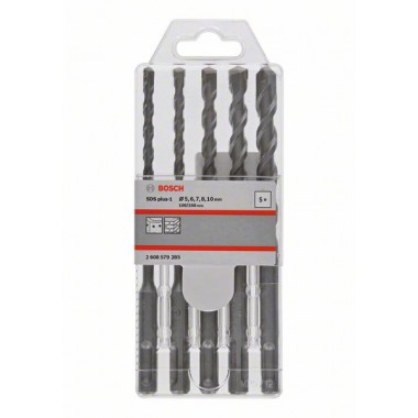 Набор буров SDS plus-1 5/6/7/8/10x160 мм Bosch 2608579285 
