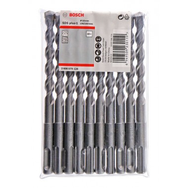 Бур по бетону 10 шт. SDS plus-1 10x100x160 мм Bosch 2608579124 