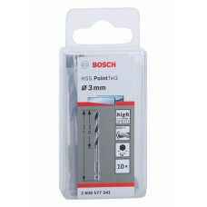 10 сверл HSS PointTeQ HEX 3 мм Bosch 2608577541