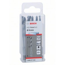 10 сверл HSS PointTeQ HEX 4.0 мм Bosch 2608577543