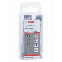 10 сверл HSS PointTeQ HEX 4.2 мм Bosch 2608577544