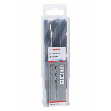 5 сверл HSS PointTeQ HEX 12.0 мм Bosch 2608577549