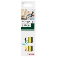 Клеевые стержни цветные 7 мм 10 шт. Bosch 2609256D30 