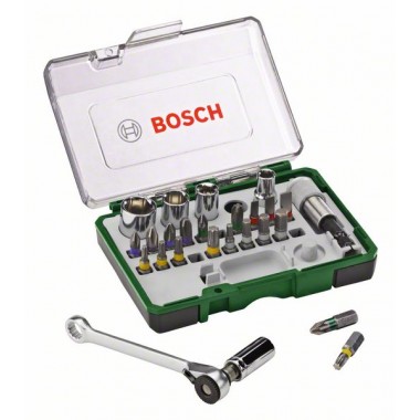 Набор бит PROMOLINE с ключом-трещоткой Bosch 2607017160 