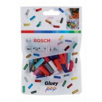 Клеевые стержни для Gluey 7x20 мм 70 шт. цветные POP Bosch 2608002011