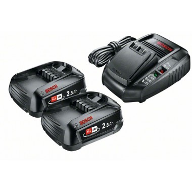 Набор: 2 аккумулятора PBA 18 2.5 Ач+ з/у AL1830 Bosch 1600A011LD