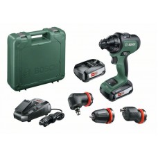 Аккумуляторная дрель-шуруповерт Bosch AdvancedDrill18 (2 акк.) SET (с угловой и эксцентриковой насадкой) 06039B5003