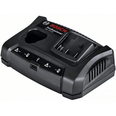 Зарядное устройство для 12, 14.4 и 18-В аккумуляторов и USB-устройств Bosch GAX 18V-30 1600A011A9