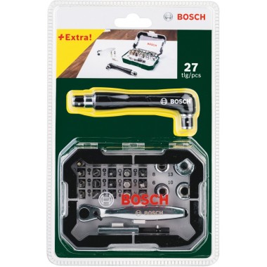 Набор бит с трещеткой + угловая отвертка Bosch 2607017392 Promobasket-27