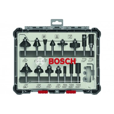 Набор фрез смешанный 6 мм 15 шт. Bosch 2607017471 