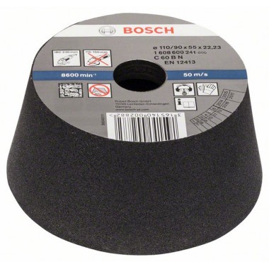 Чашечный шлифкруг конусный по камню/бетону 90 мм, 110 мм, 55 мм, 60 Bosch 1608600241