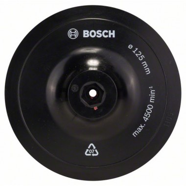 Опорная тарелка на липучке 125 мм, 8 мм Bosch 1609200154
