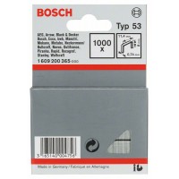 Тонкая металлическая скоба тип 53 11,4x0,74x8 мм Bosch 1609200365