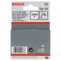 Тонкая металлическая скоба тип 53 11,4x0,74x10 мм Bosch 1609200366