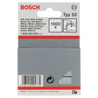 Тонкая металлическая скоба тип 53 11,4x0,74x12 мм Bosch 1609200367