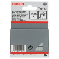 Тонкая металлическая скоба тип 53 11,4x0,74x6 мм Bosch 1609200326