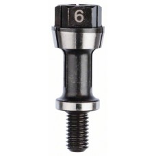 Цанговый патрон с зажимной гайкой 6 мм Bosch 1608570043