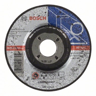 Обдирочный круг выпуклый Expert for Metal A 30 T BF 115x4,0 мм Bosch 2608600007
