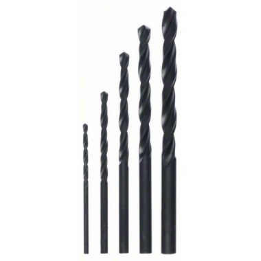 Набор из 5 сверл по металлу HSS-R, DIN 338 2; 3; 4; 5; 6 мм Bosch 2607018351
