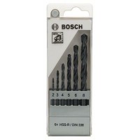 Набор из 6 сверл по металлу HSS-R, DIN 338 2; 3; 4; 5; 6; 8 мм Bosch 2607018352