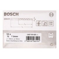 Сверло по металлу HSS-R DIN 338 7x69x109 мм Bosch 2607018429
