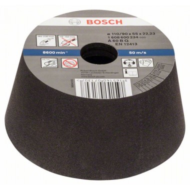 Чашечный шлифкруг конусный по металлу/литью 90 мм, 110 мм, 55 мм, 60 Bosch 1608600234