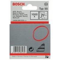 Скоба с узкой перекладиной, тип 55, 6x1,08x18 мм Bosch 2609200223