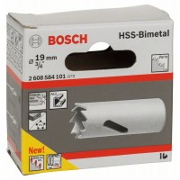 Коронка HSS-Bimetall со стандартным переходником 19 мм, 3/4' Bosch 2608584101