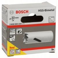 Коронка HSS-Bimetall со стандартным переходником 22 мм, 7/8' Bosch 2608584104