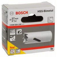 Коронка HSS-Bimetall со стандартным переходником 27 мм, 1 1/16' Bosch 2608584106