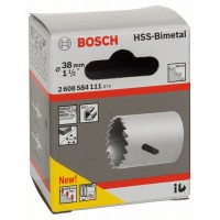 Коронка HSS-Bimetall со стандартным переходником 38 мм, 1 1/2' Bosch 2608584111