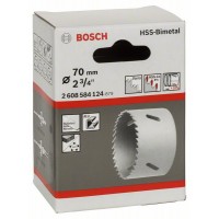 Коронка HSS-Bimetall со стандартным переходником 70 мм, 2 3/4' Bosch 2608584124