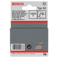 Тонкая металлическая скоба тип 53 11,4x0,74x4 мм Bosch 2609200291