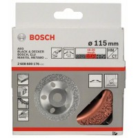 Твердосплавный чашечный шлифкруг 115x22,23 мм; среднезерн., плоск. Bosch 2608600176