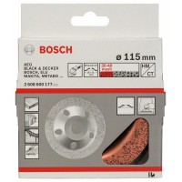 Твердосплавный чашечный шлифкруг 115x22,23 мм; мелкозерн., плоск. Bosch 2608600177
