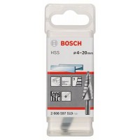 Ступенчатое сверло HSS 4 - 20 мм, 8,0 мм, 70,5 мм Bosch 2608597519