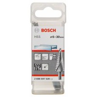 Ступенчатое сверло HSS 6 - 30 мм, 10,0 мм, 93,5 мм Bosch 2608597520