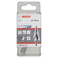 Ступенчатое сверло HSS 6 - 39 мм, 10,0 мм, 93,5 мм Bosch 2608597521