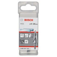 Ступенчатое сверло HSS 4 - 20 мм, 1/4', 70,5 мм Bosch 2608597524