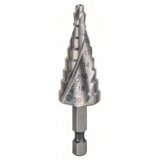 Ступенчатое сверло HSS 4 - 20 мм, 1/4', 70,5 мм Bosch 2608597524