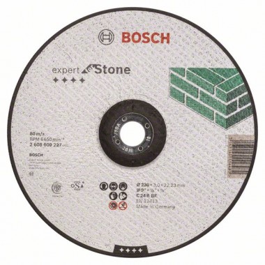 Отрезной круг выпуклый Expert for Stone C 24 R BF 230x3,0 мм Bosch 2608600227